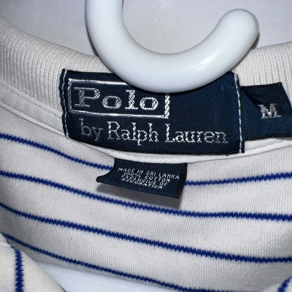 Vintage 90s/Y2K Polo by Ralph Lauren Men's Medium Short Sleeve Polo Shirt‎